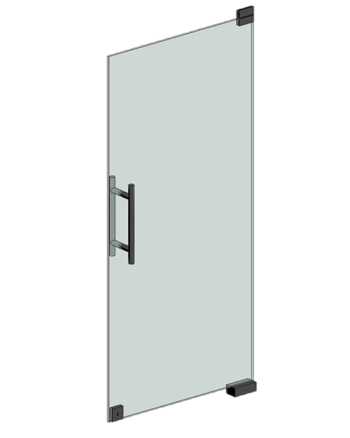Sistem frameless glass tanpa bingkai terlihat pada fasad bangunan modern.