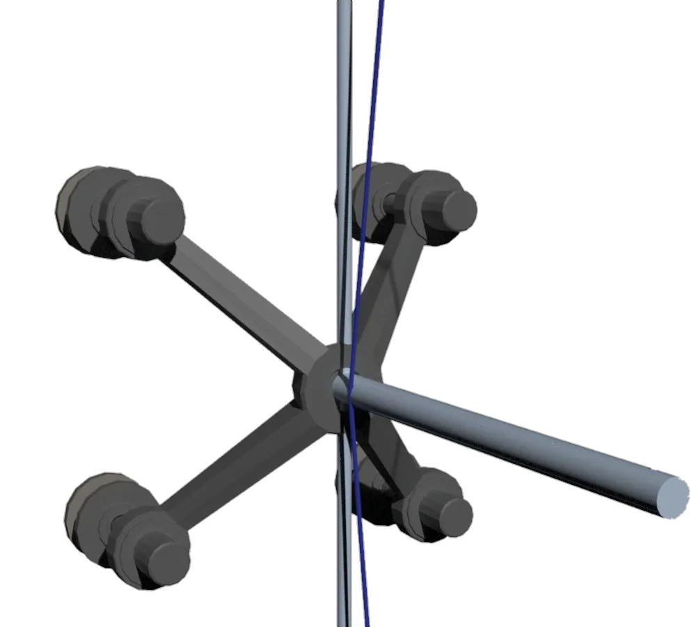 Spider glass system dengan panel kaca besar dan spider fitting stainless steel pada fasad bangunan.